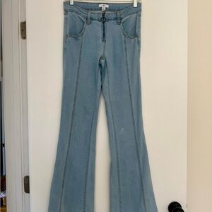 Light Blue Flared Women's Jeans